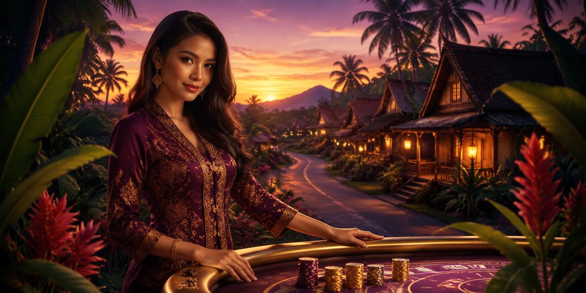 Deposit dalam talian bergaya Malaysia dengan motif batik untuk pemain loteri